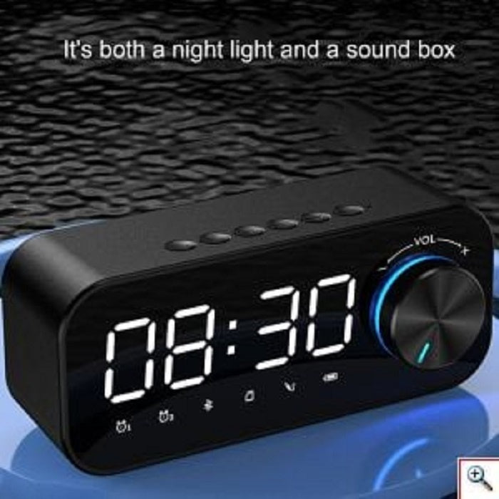 Reloj despertador Digital inteligente, dispositivo electrónico con  Bluetooth 5,0, LED, perilla inalámbrica, reproductor de música, altavoz,  decoración del hogar, nuevo